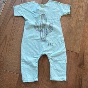 RAGS Kids Cactus Print Bodysuit - Blue